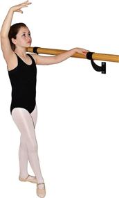 img 4 attached to 🩰 Wooden Wall Mounted Ballet Barre Trainer - 1.5 inch Single Bar