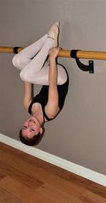 img 1 attached to 🩰 Wooden Wall Mounted Ballet Barre Trainer - 1.5 inch Single Bar