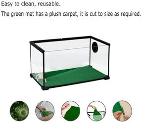 img 3 attached to 🐍 Tfwadmx Reptile Carpet: 2 Pack of Bearded Dragon Mat for Terrarium - Substrate Liner Bedding for Snake, Turtle, Lizard, Geckos, Hermit Crabs (24'' X 16'')