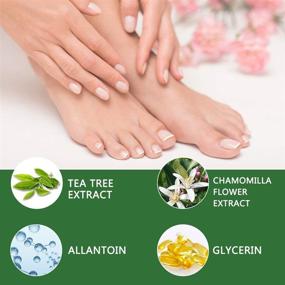 img 1 attached to 👣 Tea Tree Foot Peel Mask 5 Pack - Say Goodbye to Cracked Heels and Dead Skin with Silky Feet Exfoliating Masks for Baby Soft, Smooth Skin