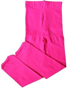 img 2 attached to CHUNG Girls Footed Tights: Light-Weight, Stretchy 60D - Multi Candy Colors for Stage Plays & Costumes. Available in Sizes 2-12Y.