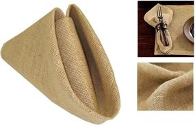 img 1 attached to 👔 Handcrafted SRVM Wedding Natural Handkerchief Décor