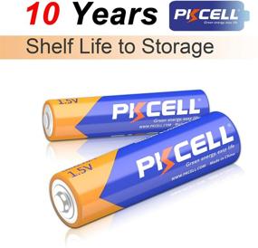 img 1 attached to 🔋 PKCELL AA LR6 Alkaline Batteries Variety Pack - 100 Count, 1.5V High Performance Disposable Batteries for Household and Business with 10-Year Shelf Life