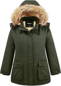 img 4 attached to Soularge Women's Winter Military Cotton Coats, Jackets & Vests: Stylish and Warm Women's Clothing