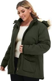 img 1 attached to Soularge Women's Winter Military Cotton Coats, Jackets & Vests: Stylish and Warm Women's Clothing