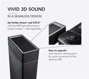 img 1 attached to Definitive Technology BP-9060 Tower Speaker with Built-in 10” Powered Subwoofer - Ideal for Home Theater Systems, Features High-Performance Front and Rear Arrays, and Optional Dolby Surround Sound Height Elevation