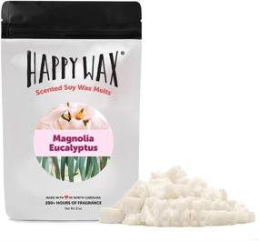 img 4 attached to Happy Wax Magnolia Eucalyptus - All Natural Soy Wax Melts - 8 oz. Bear Shaped Wax Tarts - Ideal for Wax Warmers, Melters & Home Fragrance
