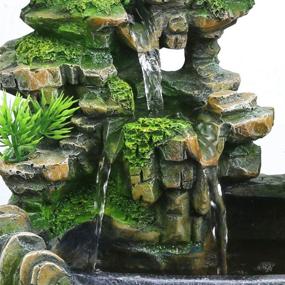 img 1 attached to Gdrasuya10 Rockery Fountain: Indoor LED Atomization Water Feature for Living Room, Bedroom, Office Decor