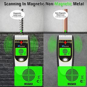 img 2 attached to WEVOVE 6 in 1 Stud Finder Wall Scanner: Locate Studs, Metal, Wire & more!