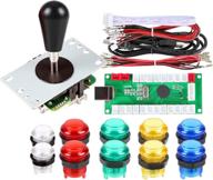 🕹️ avisiri 1 player arcade diy kit: ellipse balltop stick, led buttons, usb encoder controller - pc mame raspberry pi windows (mixed color kit) логотип