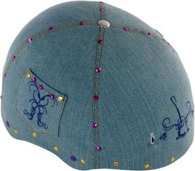 img 1 attached to 👧 Youth's Denim Hardshell Bicycle Helmet - "Hannah Montana