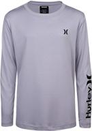 👕 hurley boys' clothing - sleeve graphic t-shirt heather logo