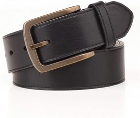 img 3 attached to Tall Belts Black Waist Inch Men's Accessories and Belts