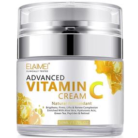 img 4 attached to 💫 Intense Night Cream with Vitamin C, Retinol Wrinkle Cream for Face - Anti Aging Moisturizer to Reduce Wrinkles, Fine Lines & Dark Circles - 1.7FL.OZ