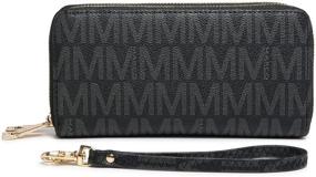 img 4 attached to Women's Handbags & Wallets: Innovative Double-Zipper Wristlet Wallet