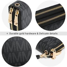 img 1 attached to Women's Handbags & Wallets: Innovative Double-Zipper Wristlet Wallet