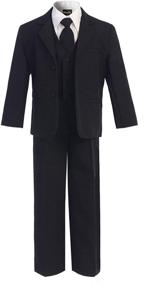 img 2 attached to 👔 Stylish OLIVIA KOO Boy's Classic 2 Button Suit with Cloth Cover Buttons: Perfect for Any Occasion!