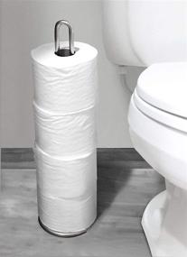 img 3 attached to 🧻 Spectrum Diversified Euro Tissue Reserve: Modern Chrome Paper Toilet Holder for Regular & Jumbo Rolls