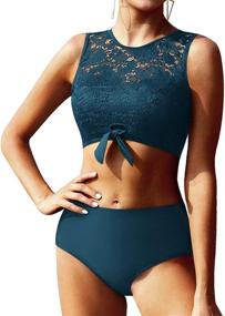 img 4 attached to Tempt Me Cutout Bikini Waisted