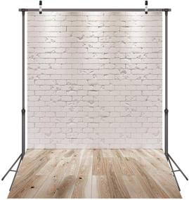 img 1 attached to SJOLOON White Brick Photography Backdrop: Ideal Studio Prop for Birthday Portrait Photoshoots & More!