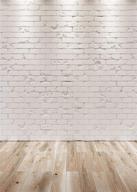 sjoloon white brick photography backdrop: ideal studio prop for birthday portrait photoshoots & more! logo