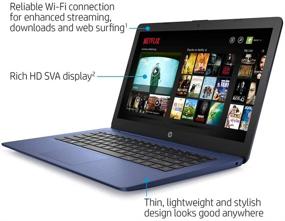 img 1 attached to 💻 Ноутбук HP Stream 14" HD SVA, Intel Celeron N4000, 4 ГБ ОЗУ, 64 ГБ флэш-памяти eMMC, веб-камера, 1 год Office, графика Intel UHD 600, Win 10S, цвет Royal Blue, 32 ГБ SnowBell USB-карта.