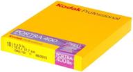 📸 kodak portra 400 professional color negative film, 4 x 5 inches, 10 sheets, iso 400 (yellow) logo