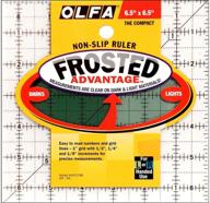 📏 olfa nom084590 frosted advantage non-slip ruler - compact, 6.5" x 6.5 logo