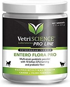 img 1 attached to VetriScience Entero Flora Pro Powder: Powerful Multi-Strain 🐾 Probiotic Supplement for Cats and Dogs - 60 Grams