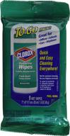 convenient clorox disinfecting wipes, fresh scent, to-go packs - 6x9ct. bundle logo