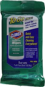 img 2 attached to Convenient Clorox Disinfecting Wipes, Fresh Scent, To-Go Packs - 6x9ct. Bundle