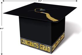 img 1 attached to 🎓 Graduation Cap Card Box (black) Party Accessory - 1 Count/Pkg