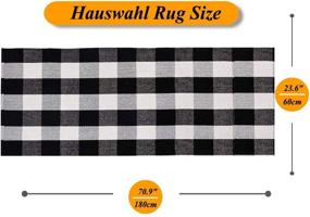 img 2 attached to Buffalo Hauswahl Hand Woven Checkered Washable Home Decor