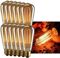 innoccy vintage dimmable edison light bulb, 60w e26 e27, antique st64 squirrel cage style, 2300k warm white, 240 lumens, pack of 12 logo