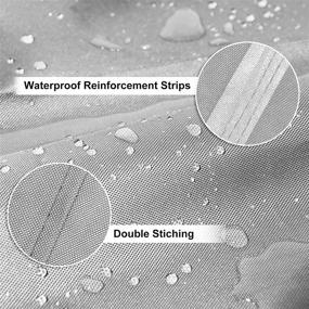 img 1 attached to 🚤 RVMasking Waterproof 800D Polyester Trailerable Full Size Boat Cover: Ideal Protection for V-Hull Runabouts, Outboards, I/O Bass Boats (Gray, 17'-19' Length, Beam Width up to 96")