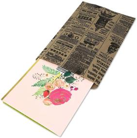 img 2 attached to 📰 Set of 100 Vintage Style Newspaper Print Paper Kraft Bags for Crafts, Favors, and Gifts (Print Ads Subject to Variations)