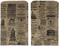 📰 set of 100 vintage style newspaper print paper kraft bags for crafts, favors, and gifts (print ads subject to variations) логотип