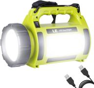 🔦 le rechargeable led camping lantern: 1000lm, 5 light modes, 3600mah power bank | ipx4 waterproof lantern flashlight for hurricane emergency, hiking, home & more with usb cable логотип