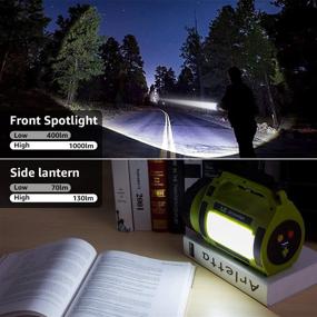 img 2 attached to 🔦 LE Rechargeable LED Camping Lantern: 1000LM, 5 Light Modes, 3600mAh Power Bank | IPX4 Waterproof Lantern Flashlight for Hurricane Emergency, Hiking, Home & More with USB Cable