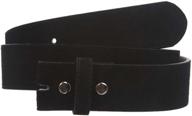 snap suede leather strap black women's accessories and belts logo