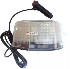 img 3 attached to Wecade NEW Bright 240 LED Truck Vehicle Car Roof Top Flash Strobe Emergency Warning Hazard Warning Light (Red)