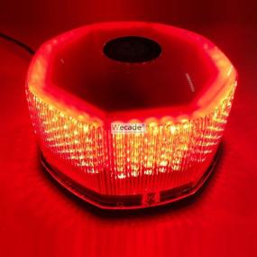 img 4 attached to Wecade NEW Bright 240 LED Truck Vehicle Car Roof Top Flash Strobe Emergency Warning Hazard Warning Light (Red)