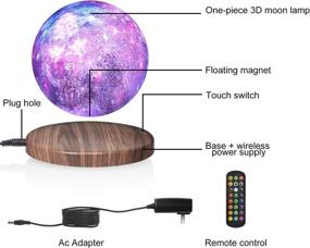 img 2 attached to 🌕 FIRPOW Levitating Moon Lamp: 18 Colors, Floating & Spinning, Remote Control, Timer, Fade & Flash - Perfect for Unique Gifts and Home Decor