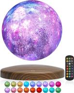 🌕 firpow levitating moon lamp: 18 colors, floating & spinning, remote control, timer, fade & flash - perfect for unique gifts and home decor логотип