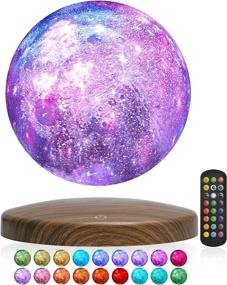 img 4 attached to 🌕 FIRPOW Levitating Moon Lamp: 18 Colors, Floating & Spinning, Remote Control, Timer, Fade & Flash - Perfect for Unique Gifts and Home Decor