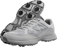 🏌️ thestron men golf shoes: mesh breathable golf sneakers with 7 spikes for walking & sports logo