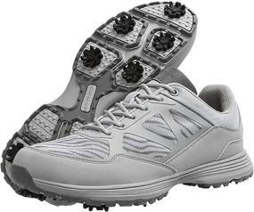 img 4 attached to 🏌️ THESTRON Men Golf Shoes: Mesh Breathable Golf Sneakers with 7 Spikes for Walking & Sports