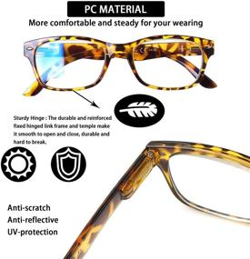 img 2 attached to 👓 Colorful Computer Men's Accessories: SIGVAN Blue Light Blocking Eyeglasses