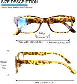 img 3 attached to 👓 Colorful Computer Men's Accessories: SIGVAN Blue Light Blocking Eyeglasses