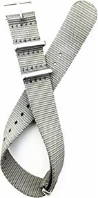 img 2 attached to Style Nylon Fabric Watch Strap Men's Watches in Watch Bands